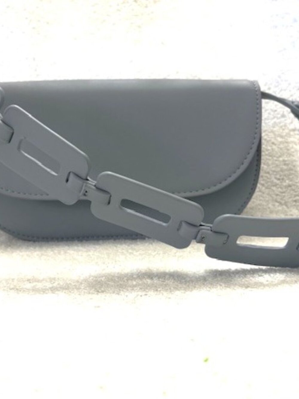 Melie Bianco Inez blue shoulder handbag with 'chain' removable strap NWOT